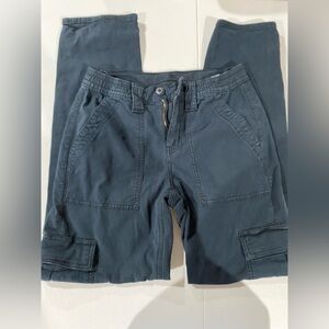 Navy blue American eagle cargo pants size 2